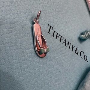 Tiffany & Co. Silver Flip Flop Charm sandal